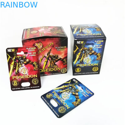 Custom made male enhancement blister pill packaging Pink Pussycat card box