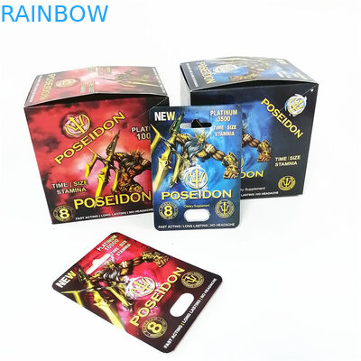 Promotion Hot Sale Male Capsule Enhancement Pills Packaging Card Box Printing Pink Pussycat Paper Card
