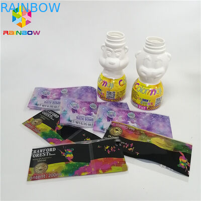 Heat Seal PVC Offset printing CMYK Beverage Shrink Labels
