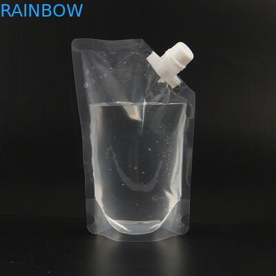 Customized Hot Selling 50ml/250ml Transparent Energy Liquid Stand Up Pouch With Spout Drink Pouch With Spout Packaging