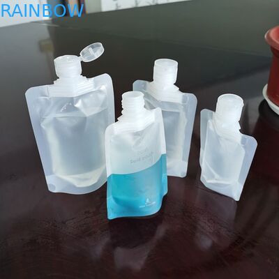 Customized Hot Selling 50ml/250ml Transparent Energy Liquid Stand Up Pouch With Spout Drink Pouch With Spout Packaging
