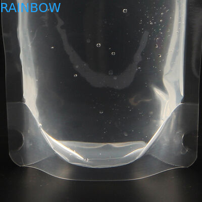 Customized Hot Selling 50ml/250ml Transparent Energy Liquid Stand Up Pouch With Spout Drink Pouch With Spout Packaging