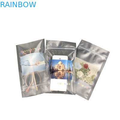 28g Flower Seeds Sample Pouch Two Side Sealed Fold Over Bottom Pouch Recyclable Clear Plastic Bag With Zipper