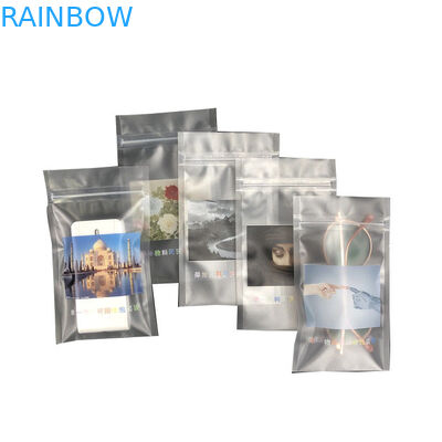 28g Flower Seeds Sample Pouch Two Side Sealed Fold Over Bottom Pouch Recyclable Clear Plastic Bag With Zipper