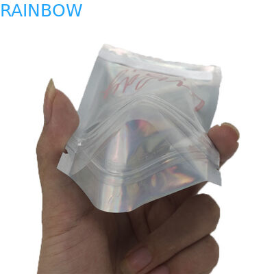 120 micron Gravure Printing Holographic Zipper Pouches