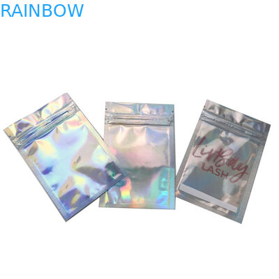 3.5g CYMK 8*13cm Mylar Holographic Bags Three Side Sealed