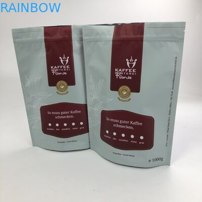 Custom Logo Color Resealable 1KG 500G Stand up pouch With Aluminum Foil  Bags For Kaffee Candy Packaging