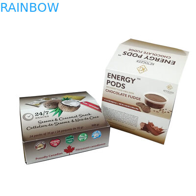 Factory Supplier Packaging Box Private Label Whey Protein Bar Display Box Energy Bar Snack Packaging Paper Boxes
