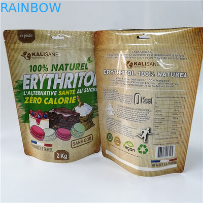 Customized stand up pouches powder packaging moringa tea bags