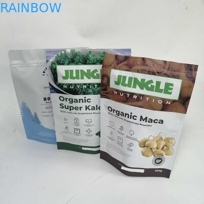 Food grade custom plastic sealer stand up dried food custom spice packaging