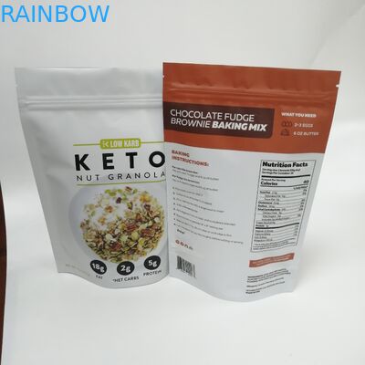 UV printing aluminum foil laminated pouch zip lock stand up bag for nut granola foo packaging