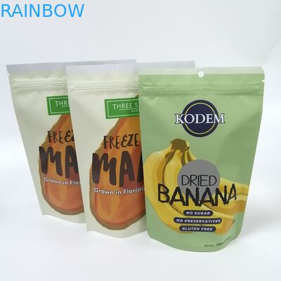 Digital printing stand up pouch plastic snack banana chips mango fruit food packaging bag
