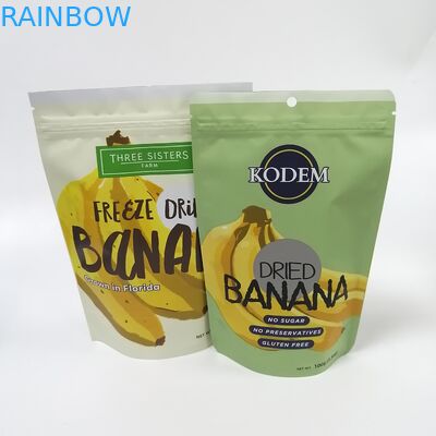 Digital printing stand up pouch plastic snack banana chips mango fruit food packaging bag