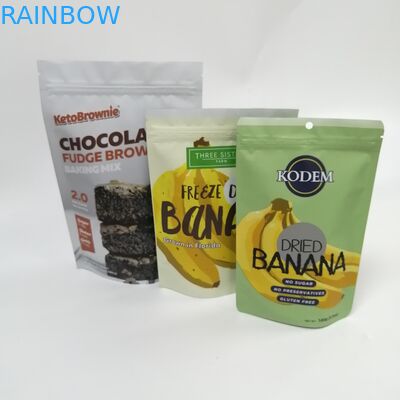 Digital printing stand up pouch plastic snack banana chips mango fruit food packaging bag