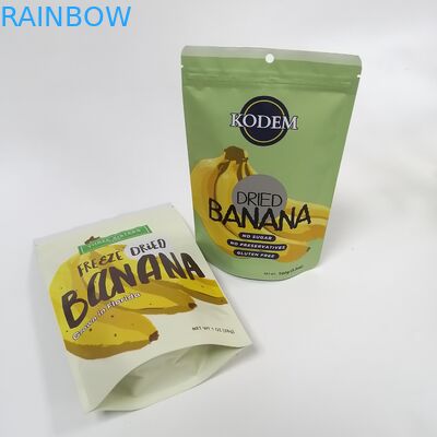 Digital printing stand up pouch plastic snack banana chips mango fruit food packaging bag