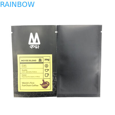 Three Side Sealing Bag Flat Pouch Food Packaging Bag For Candy Coffee Bean Plastic Bag Printing