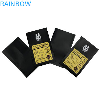 Three Side Sealing Bag Flat Pouch Food Packaging Bag For Candy Coffee Bean Plastic Bag Printing