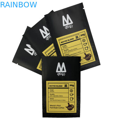 Three Side Sealing Bag Flat Pouch Food Packaging Bag For Candy Coffee Bean Plastic Bag Printing