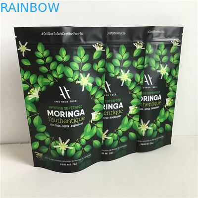 China Supplier Custom Design Printing Resealable Aluminum Foil Stand Up Pouches With Zipper For Food Packaging