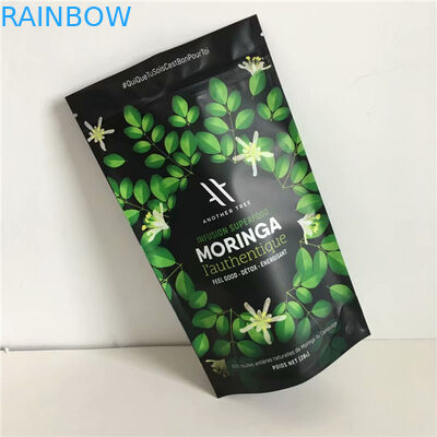 China Supplier Custom Design Printing Resealable Aluminum Foil Stand Up Pouches With Zipper For Food Packaging