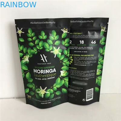 China Supplier Custom Design Printing Resealable Aluminum Foil Stand Up Pouches With Zipper For Food Packaging