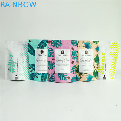 Customized Doypack Coffee Salt Face Scrub Packaging Bag Suger Body Scrub Packaging Bag