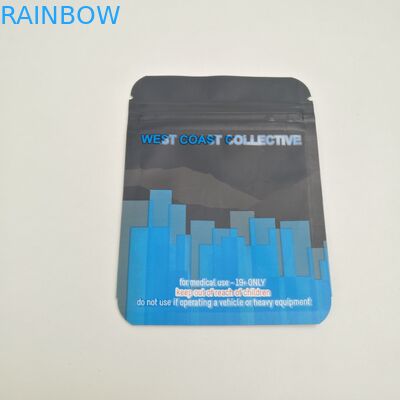Customized 3.5gcookies bags UV smell proof child  weed runtz jungle medicine sachets with zipper