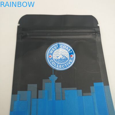 Customized 3.5gcookies bags UV smell proof child  weed runtz jungle medicine sachets with zipper