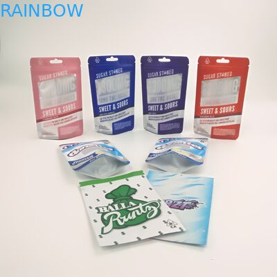 Customized 3.5g 7g Child Proof Sachets Cookies Runtz Jungle Boy bags Stand Up Doypack With Double Zippers