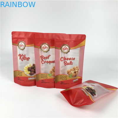 Plastic GMOPP VMPET Stand Up Zipper Bag With Clear Window