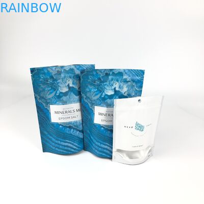 Mini quantity digital printing pouch cookie snack jerky beef packaging stand up zipper bag with clear window