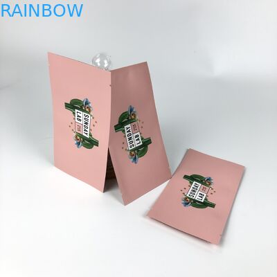 Mini quantity digital printing pouch cookie snack jerky beef packaging stand up zipper bag with clear window