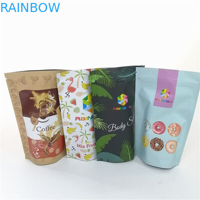 Tea Packaging Laminated Foil CMYK Mylar Zipper Bags