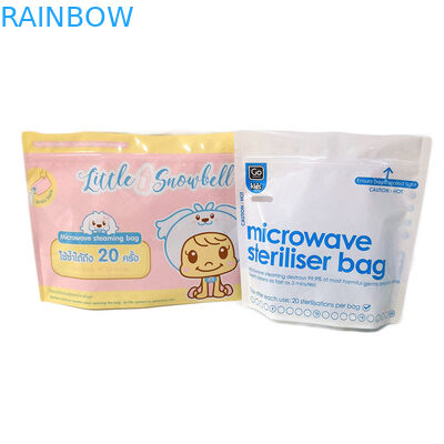 BPA Free High Standard Sterile Stand Up Plastic Baby Food Storage Pouch Bag Breastfeeding Nipple Sterilizer Bags