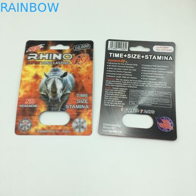 RHINO Pill 60*80cm PVC 3D Lenticular Card With Bullets