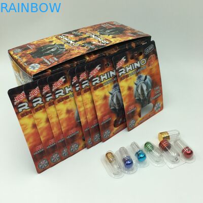 RHINO Pill 60*80cm PVC 3D Lenticular Card With Bullets