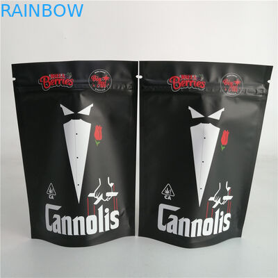 Customized 3.5g Cookie Nut Weed Stand Up Zipper Pouch Plastic Candy Bag 7g 18g 24g