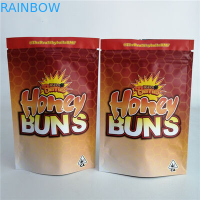 Customized 3.5g Cookie Nut Weed Stand Up Zipper Pouch Plastic Candy Bag 7g 18g 24g