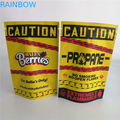 Customized 3.5g Cookie Nut Weed Stand Up Zipper Pouch Plastic Candy Bag 7g 18g 24g