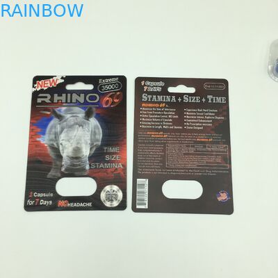 Pill Capsule  PVC 60*80cm Rhino 69 3D Packaging Cards