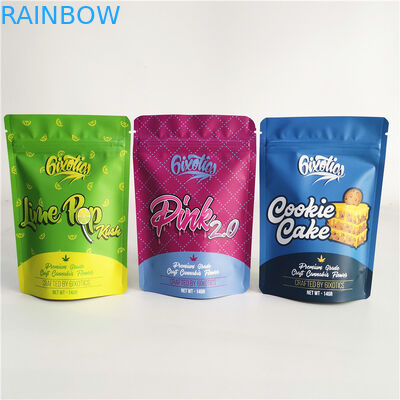 3.5g 7g 14g 28g Runtz Bag Stand Up  Pouch Weed Cookie Candy CBD Bag