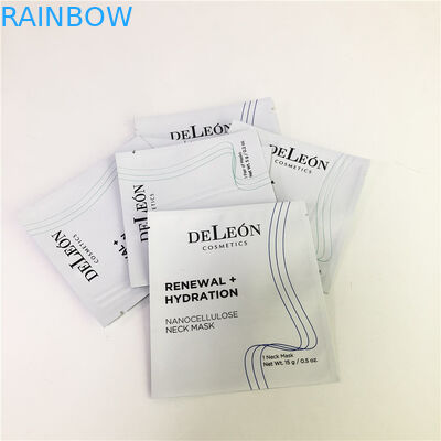 Flat White Mask Bag Customzed Cosmetic Sample Small Sachet Sample Cream Packaging Bag