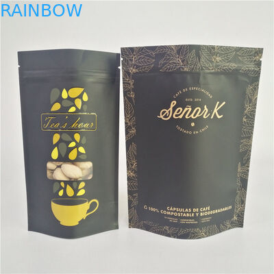 Foil Lined Kraft Paper CMYK VMPET Coffee Stand Up Bag