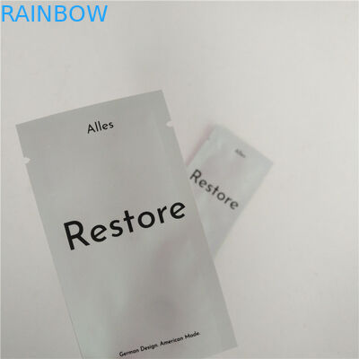 Three Side Seal MOPP Mylar Foil Cosmetic Packaging Bag