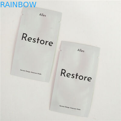 Three Side Seal MOPP Mylar Foil Cosmetic Packaging Bag