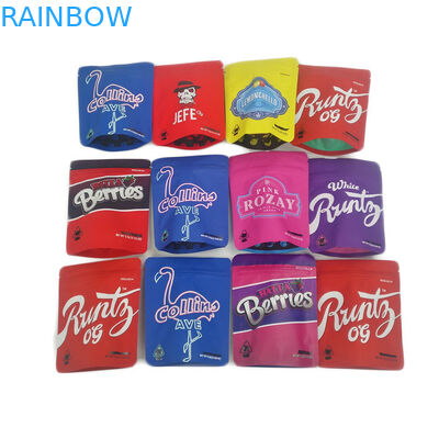 Soft Touch 3.5g Foil  Plastic Bags Smell Proof Matte 3.5g 7g Cannabies Cookies Jefe Packaging Mylar Bag Custom