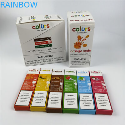 Vape Pens Cmyk Hologram Paper Card Blisters Boxes Hot Stamping