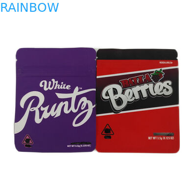 Custom printed zipper cannabis packaging recyclable cookies packaging bag/Smell proof cannabis seed packaging bag