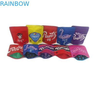 Custom printed zipper cannabis packaging recyclable cookies packaging bag/Smell proof cannabis seed packaging bag