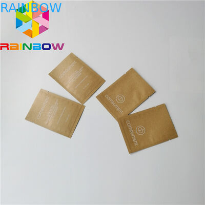Custom Logo Heat Seal Laminated Foil Three Side Heat Seal Flat Pouch Cosmetic Samples Packaging Smell Proof Sachet Bags